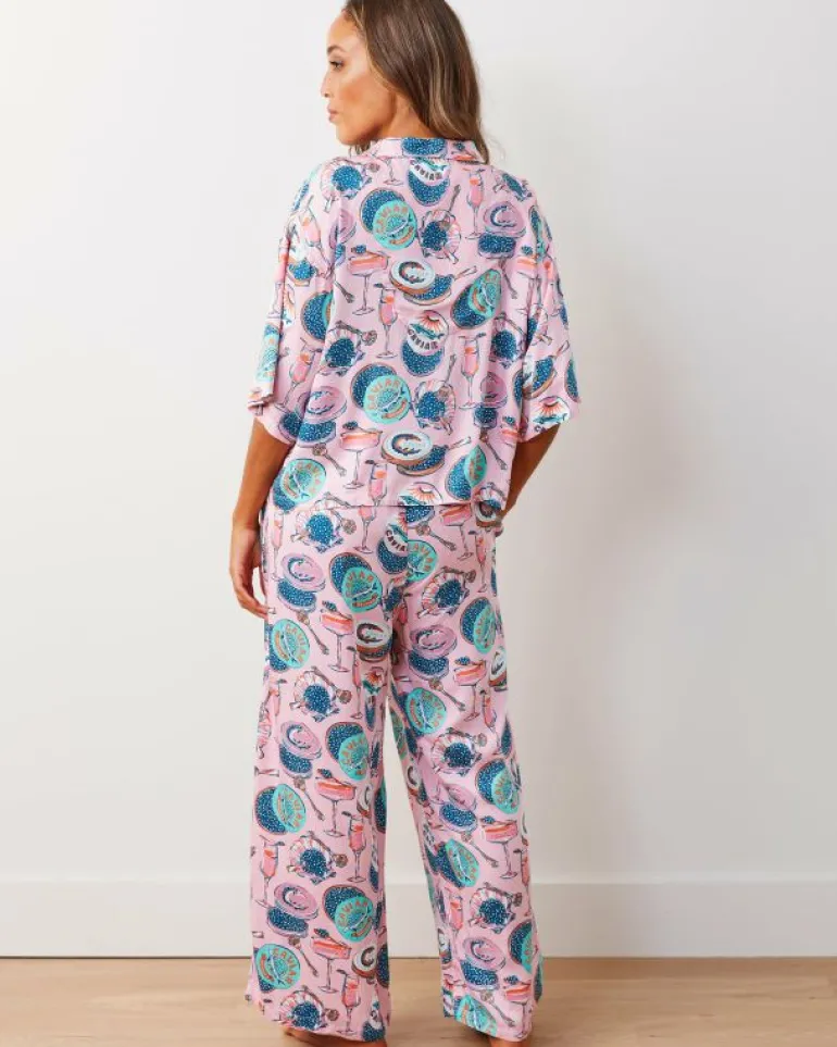 Champagne & Caviar | Petite<Printfresh Champagne u0026 Caviar - Petite Satin Wildest Dreams Set - Blush