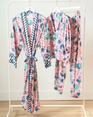 Champagne & Caviar | Bundles<Printfresh Champagne u0026 Caviar - Satin Wildest Dreams u0026 Robe Set - Blush
