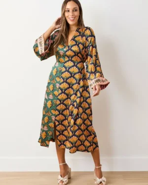 Dresses<Printfresh Cocktail Hour - Dulce Dress - Gemstone