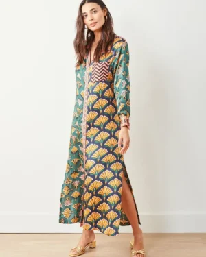 Dresses<Printfresh Cocktail Hour - Marianne Shirt Dress - Gemstone