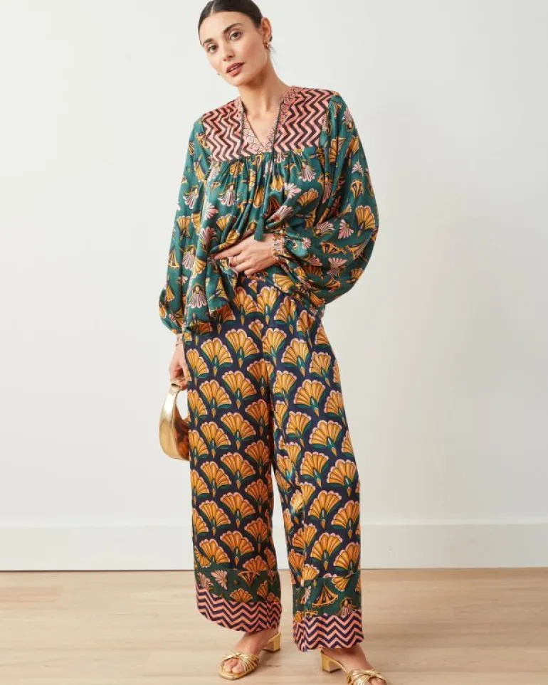 Blouses & Tops<Printfresh Cocktail Hour - Tides Turned Blouse - Gemstone