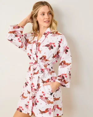 Robes<Printfresh Dachshund Date - Getting Ready Robe - Cloud