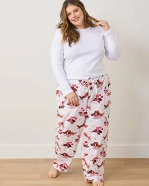 Tall | Pajama Bottoms<Printfresh Dachshund Date - Tall PJ Pants - Cloud