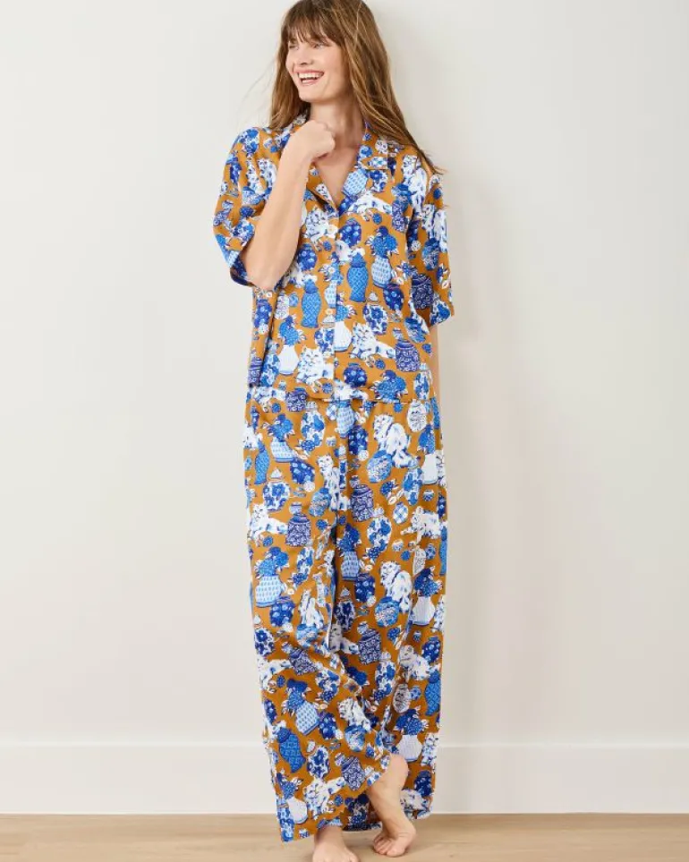 Luxe Satin | Tall<Printfresh Fancy Cat - Tall Satin Wildest Dreams Set - Tobacco