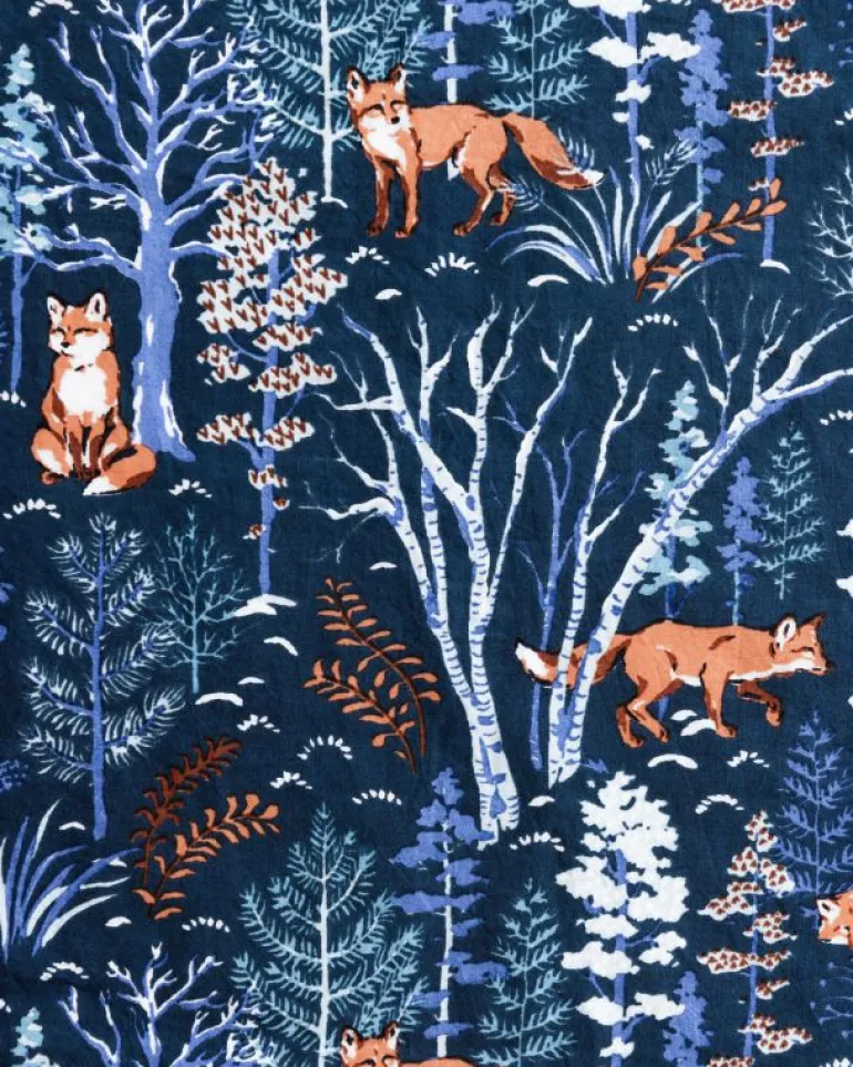 Pajama Sets<Printfresh Fox u0026 Folklore - Men's Lightweight Flannel Long PJ Set - Indigo