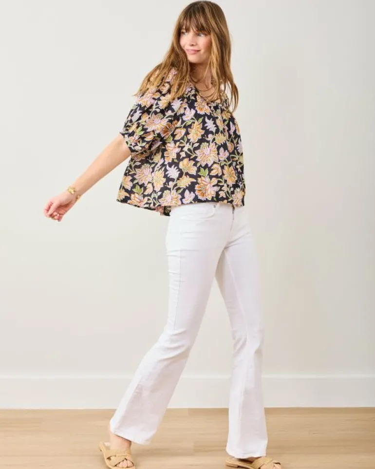 Blouses & Tops<Printfresh Gardenscape - Gilmore Blouse - Jet Black JetBlack