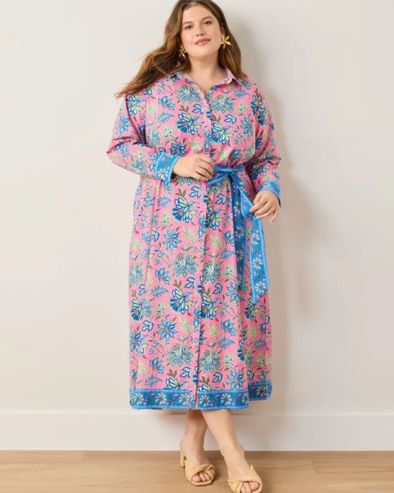 Dresses<Printfresh Gardenscape - Monaco Dress - Pink Palace PinkPalace