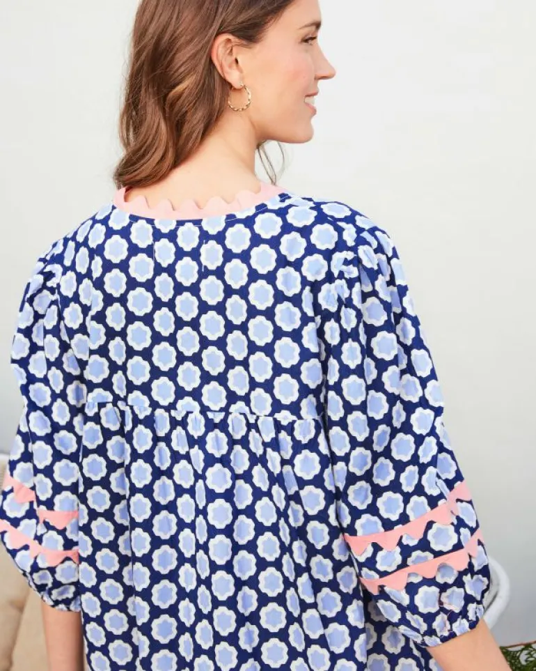 Dresses<Printfresh Hello Hexagon - Poppy Dress - Periwinkle Pop PeriwinklePop