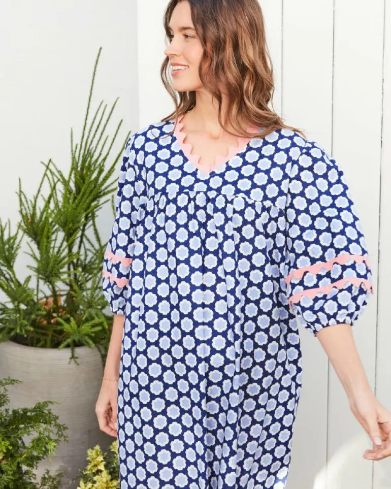 Dresses<Printfresh Hello Hexagon - Poppy Dress - Periwinkle Pop PeriwinklePop