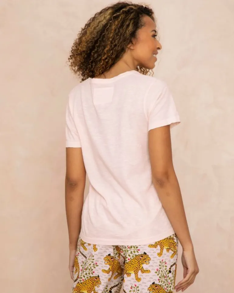 T-shirts & Tanks | T-shirts & Henleys<Printfresh Light Blush - Saturday Tee - Knit T-Shirt LightBlush