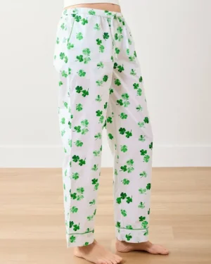 Pajama Bottoms<Printfresh Lucky Clover - PJ Pants - Cloud