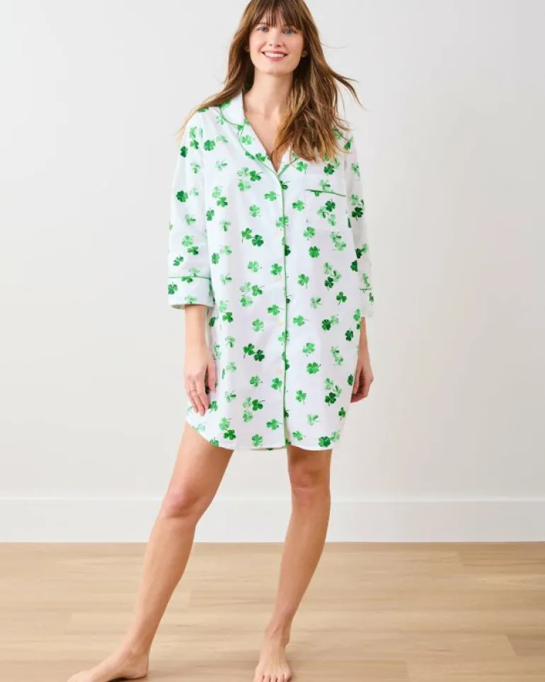 Sleep Shirts<Printfresh Lucky Clover - Sleep Shirt - Cloud