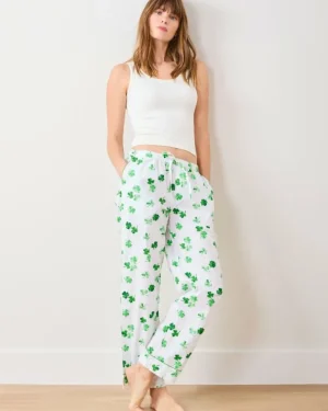 Tall | Pajama Bottoms<Printfresh Lucky Clover - Tall PJ Pants - Cloud