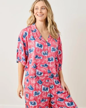 Petite | Luxe Satin<Printfresh Ostrich Dance - Petite Satin Wildest Dreams Set - Fancy Pink FancyPink