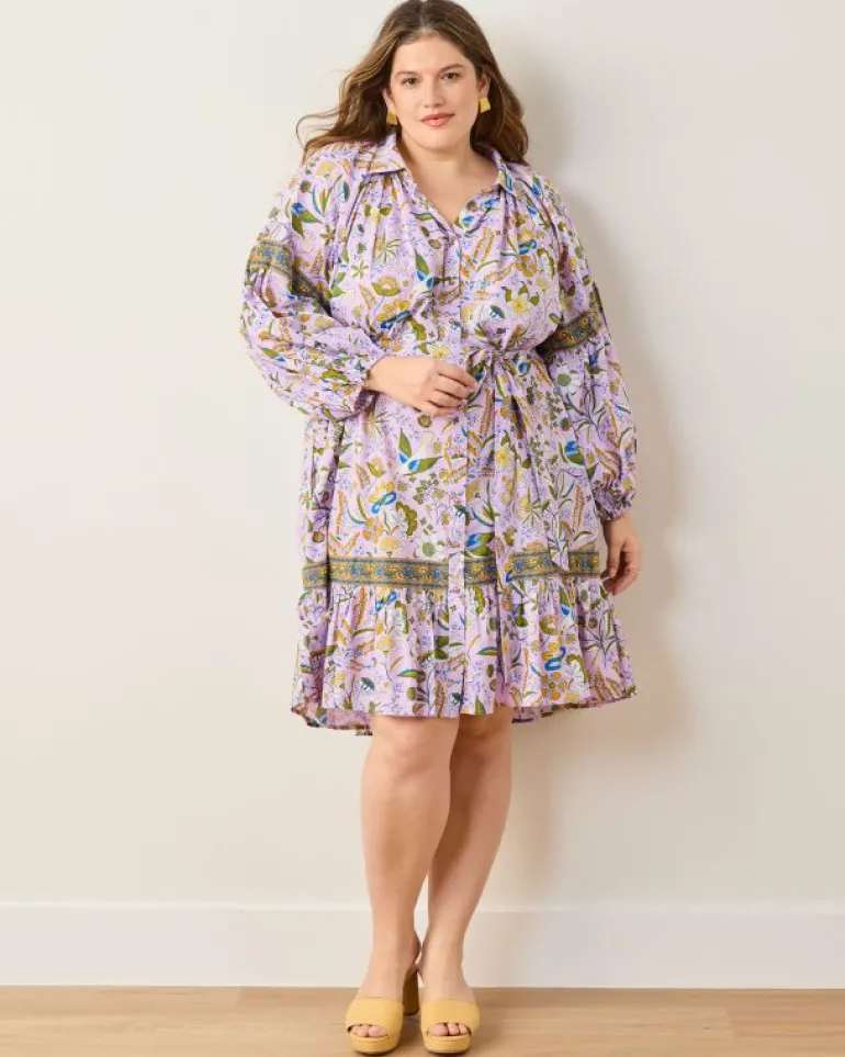 Dresses<Printfresh Painter's Garden - Claudia Dress - Lavender