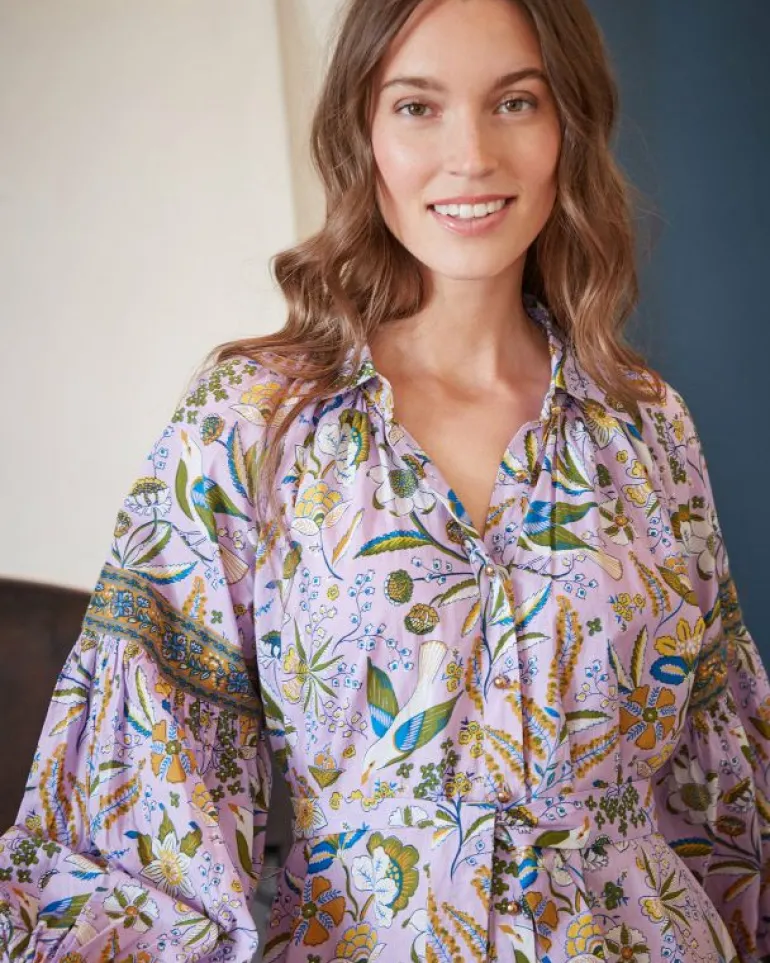 Dresses<Printfresh Painter's Garden - Claudia Dress - Lavender
