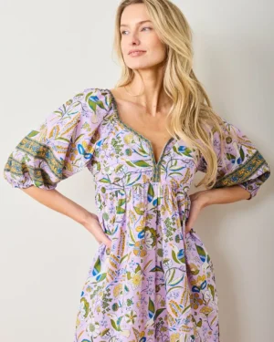 Dresses<Printfresh Painter's Garden - Jasmine Dress - Lavender