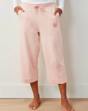 Sweatsuits<Printfresh Pale Pink - Down Time Cropped Sweatpants - Cropped Sweatpants PalePink