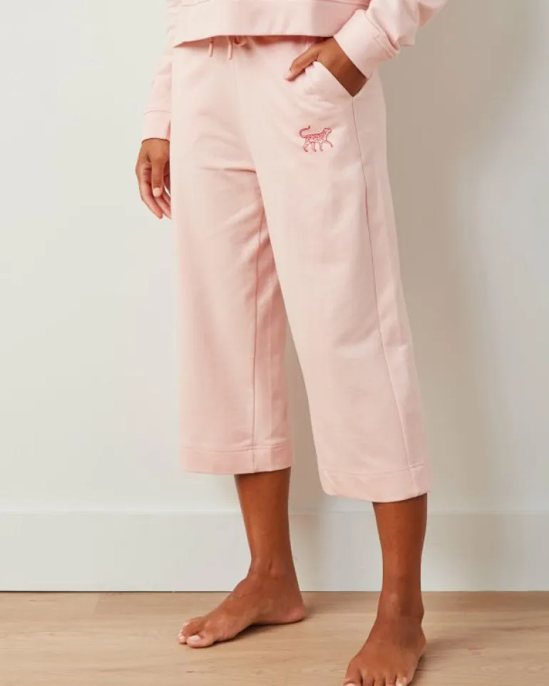 Sweatsuits<Printfresh Pale Pink - Down Time Cropped Sweatpants - Cropped Sweatpants PalePink