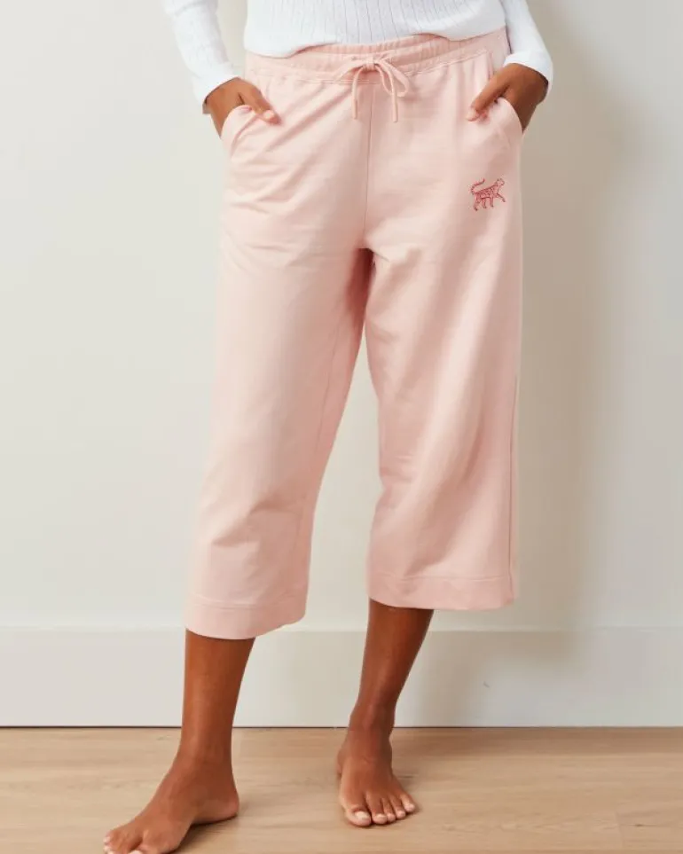 Sweatsuits<Printfresh Pale Pink - Down Time Cropped Sweatpants - Cropped Sweatpants PalePink
