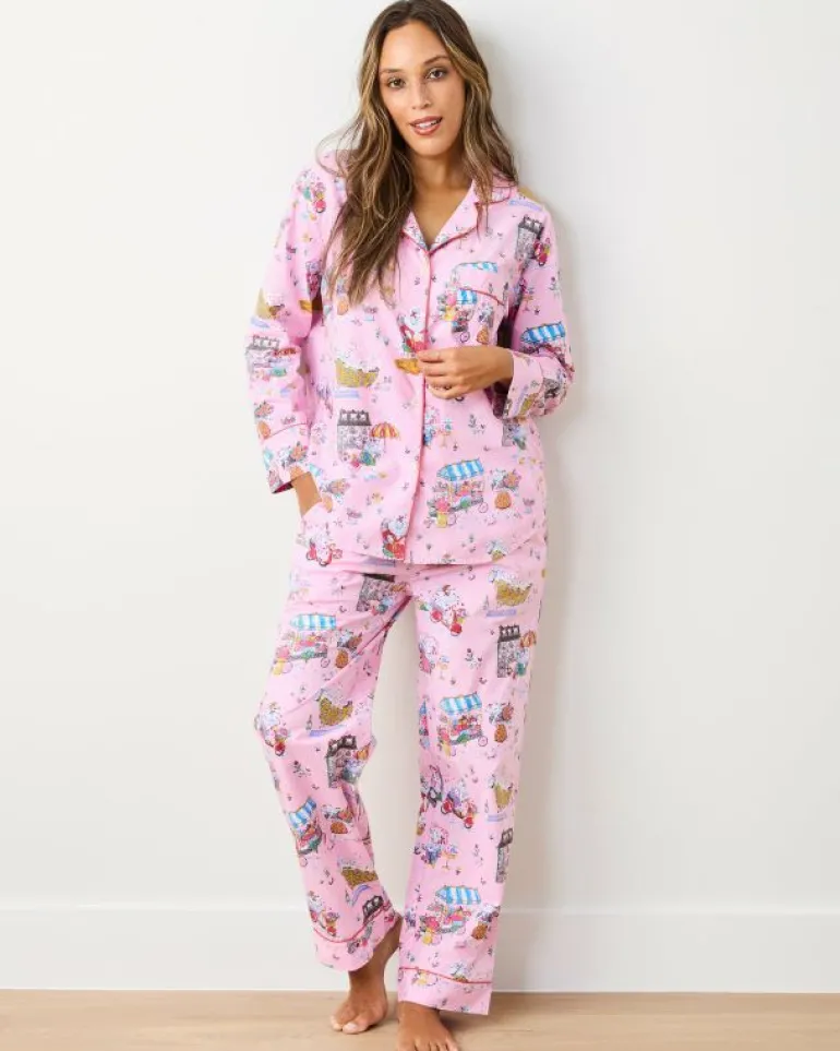 Pajama Sets<Printfresh Parisian Poodles - Long PJ Set - Paris Pink ParisPink