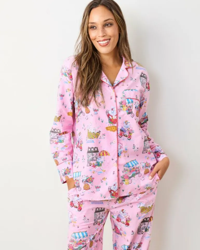 Pajama Sets<Printfresh Parisian Poodles - Long PJ Set - Paris Pink ParisPink