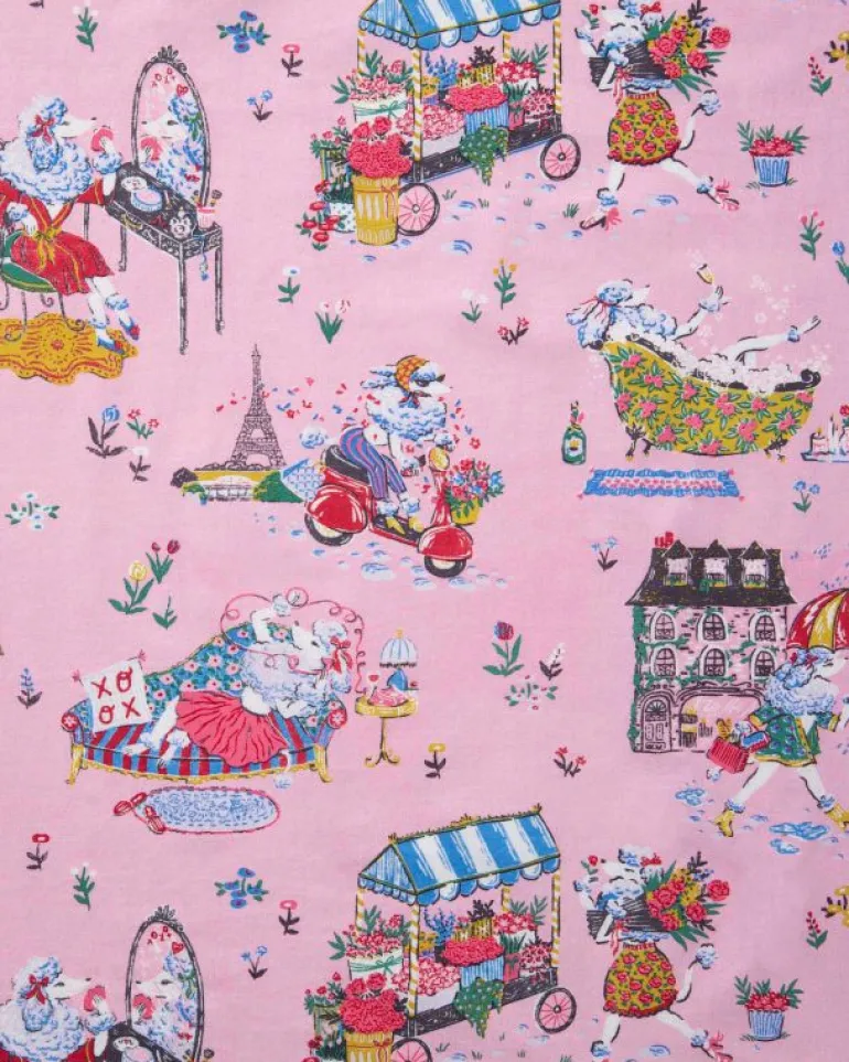 Pajama Sets<Printfresh Parisian Poodles - Long PJ Set - Paris Pink ParisPink