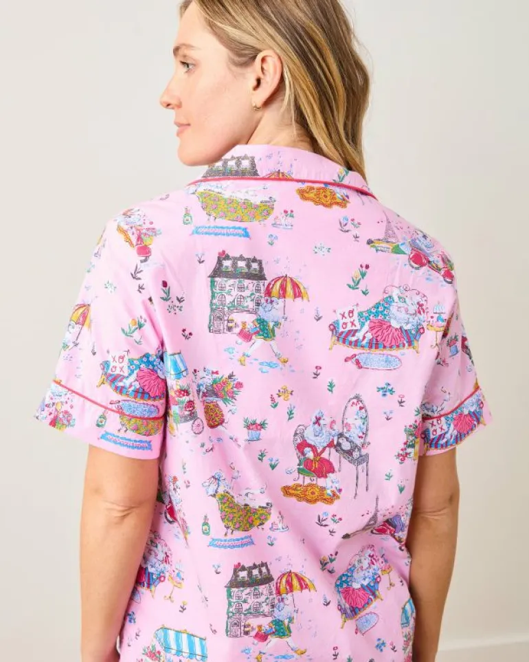 Pajama Sets<Printfresh Parisian Poodles - Short PJ Set - Paris Pink ParisPink