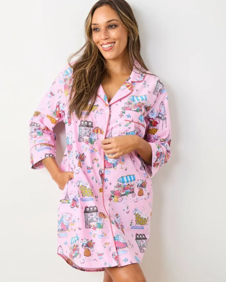 Sleep Shirts<Printfresh Parisian Poodles - Sleep Shirt - Paris Pink ParisPink