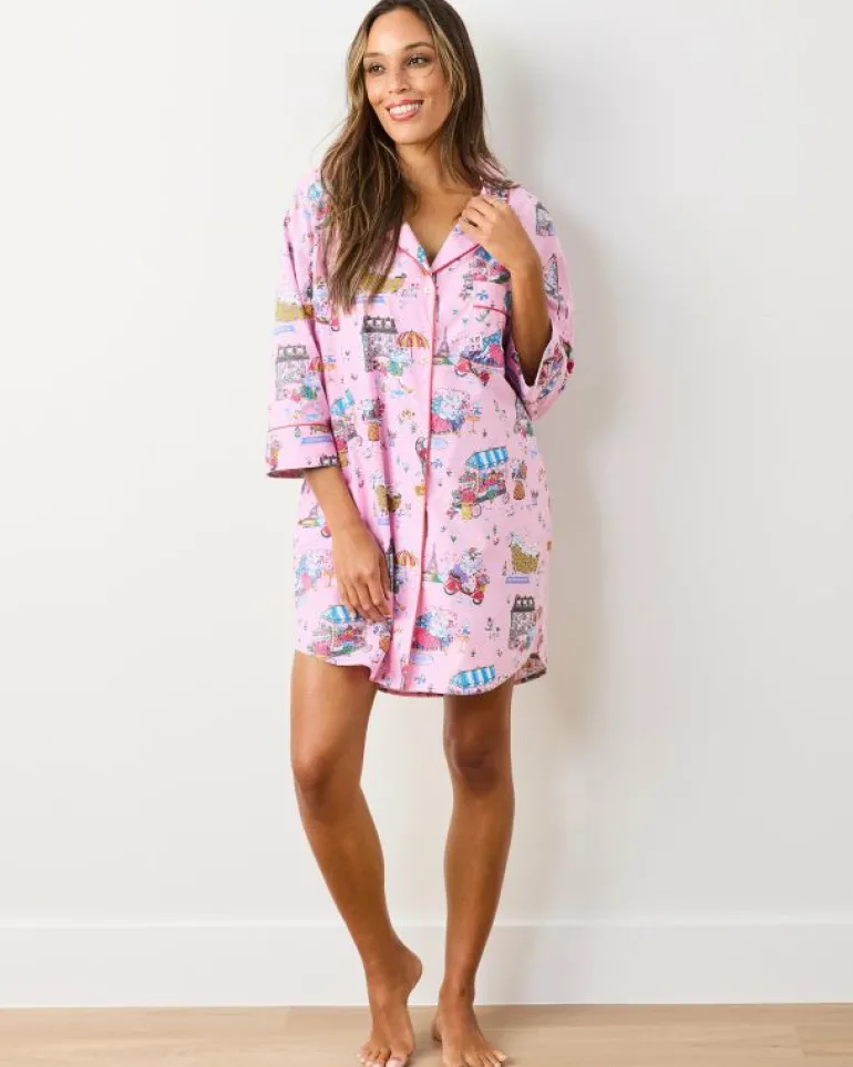 Sleep Shirts<Printfresh Parisian Poodles - Sleep Shirt - Paris Pink ParisPink