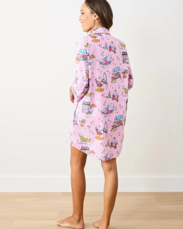 Sleep Shirts<Printfresh Parisian Poodles - Sleep Shirt - Paris Pink ParisPink