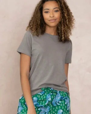 T-shirts & Tanks | T-shirts & Henleys<Printfresh - Saturday Tee - Knit T-Shirt Pebble
