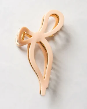 Friends Of Pf<Printfresh Pink - Ballet Bow Acetate Claw Clip - Solar Eclipse