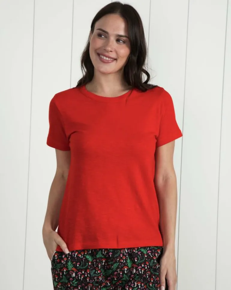 T-shirts & Tanks | T-shirts & Henleys<Printfresh Red Lip - Saturday Tee - Knit T-Shirt