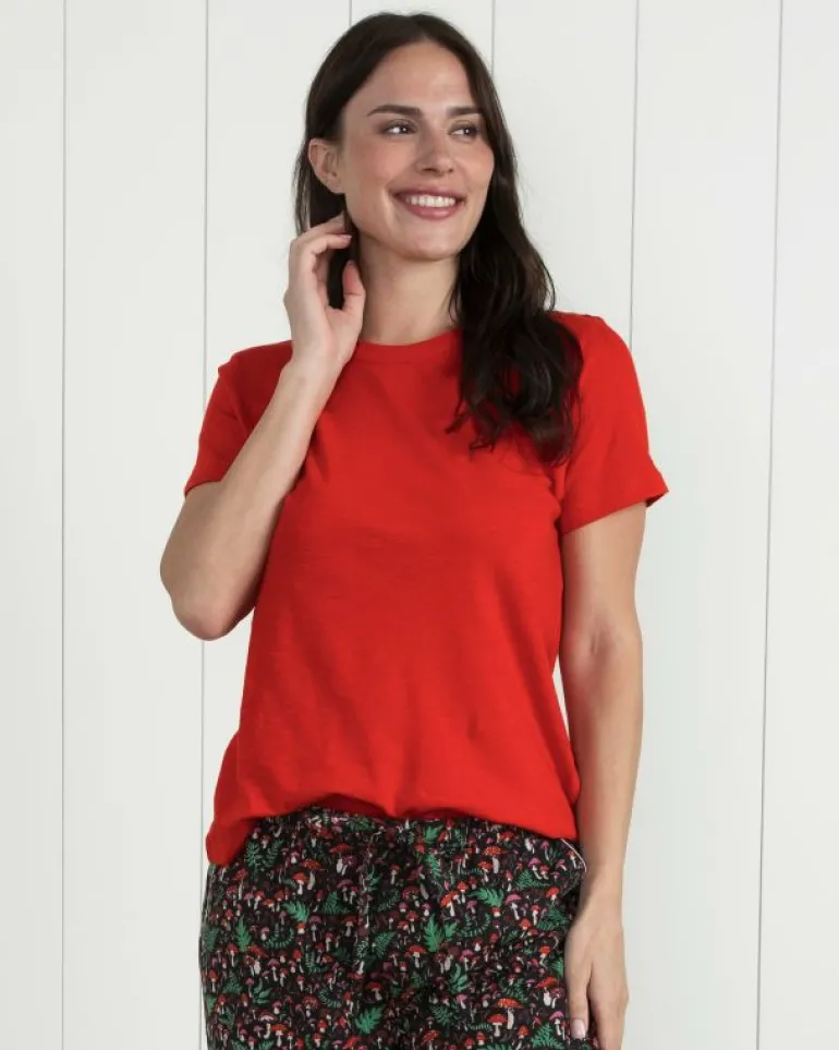 T-shirts & Tanks | T-shirts & Henleys<Printfresh Red Lip - Saturday Tee - Knit T-Shirt