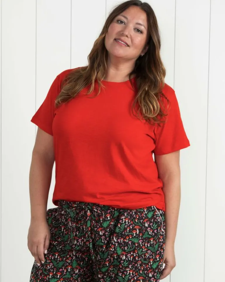 T-shirts & Tanks | T-shirts & Henleys<Printfresh Red Lip - Saturday Tee - Knit T-Shirt