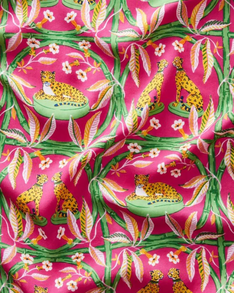 Royal Cheetah | Luxe Satin<Printfresh Royal Cheetah - Satin Robe - Pink Palace PinkPalace