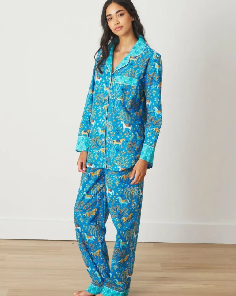 Pajama Sets<Printfresh Show Pony - Long PJ Set - Steel Blue SteelBlue