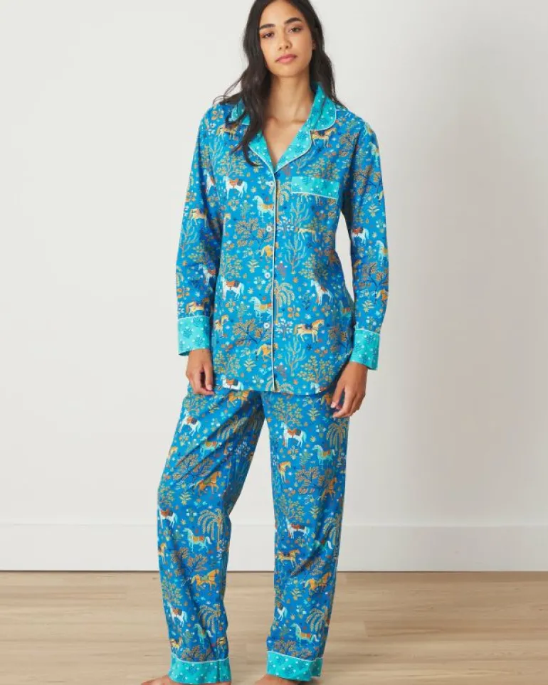 Pajama Sets<Printfresh Show Pony - Long PJ Set - Steel Blue SteelBlue