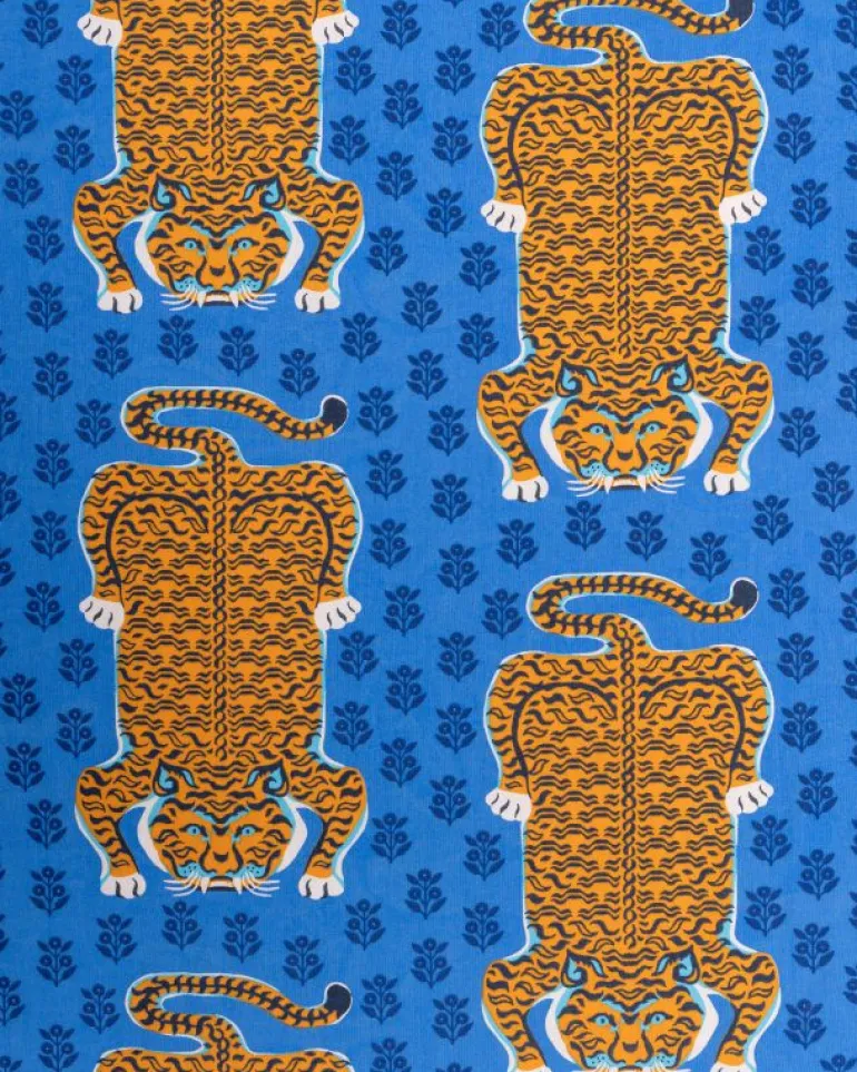 Dresses<Printfresh Siberian Stripes - Monaco Dress - Cobalt Blue CobaltBlue