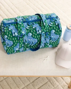 Bags & Totes<Printfresh Tiger Queen - Quilted Duffle Bag - Jade