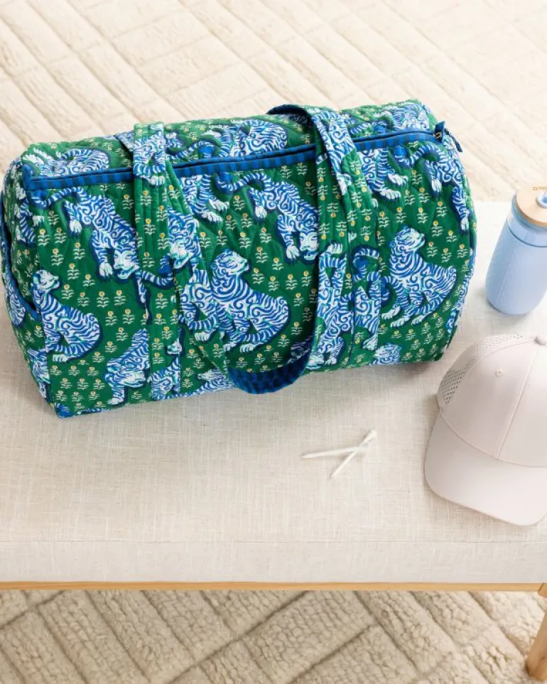 Bags & Totes<Printfresh Tiger Queen - Quilted Duffle Bag - Jade