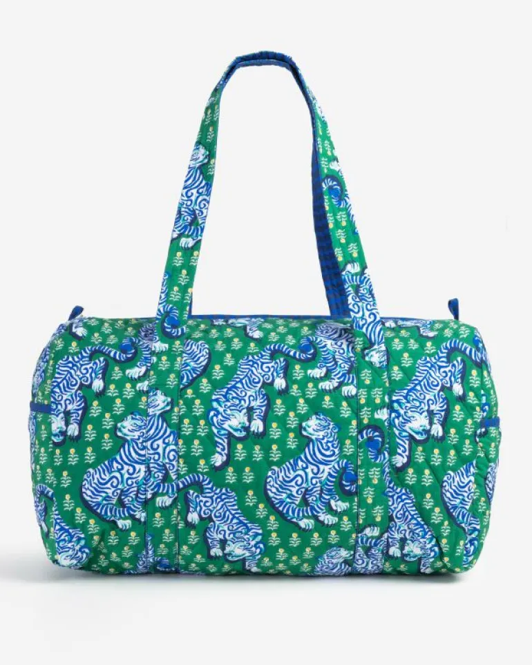 Bags & Totes<Printfresh Tiger Queen - Quilted Duffle Bag - Jade