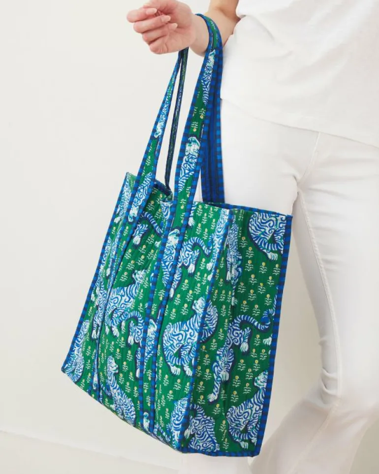 Bags & Totes<Printfresh Tiger Queen - The Traveler Tote - Jade