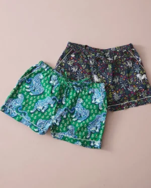 Bundles | Pajama Bottoms<Printfresh Tiger u0026 Unicorn - 2-Pack PJ Shorts - Multi