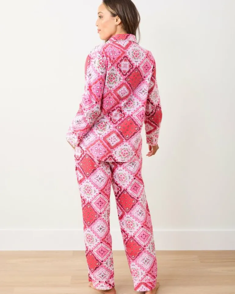 Pajama Sets<Printfresh Vintage Valentine - Long PJ Set - Mailbox Pink MailboxPink