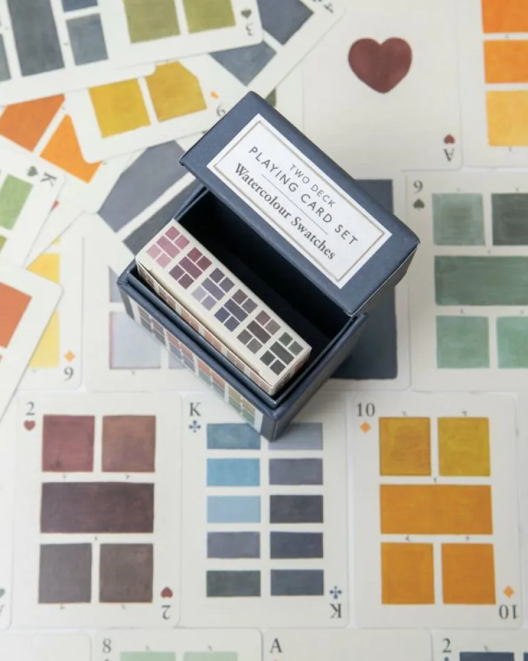 Friends Of Pf<Printfresh Watercolor Swatches - Playing Card Set of 2 Decks - Roomytown